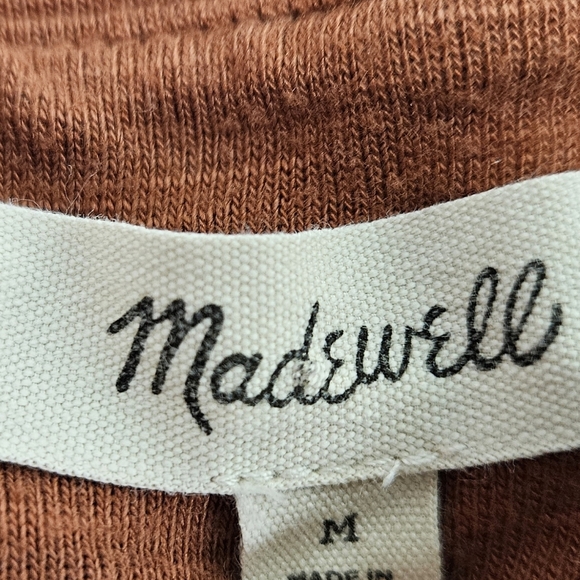 MADEWELL Rusty Red Dress Medium - Picture 6 of 7